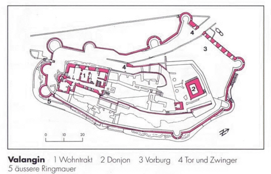 Schloss Valangin Grundriss