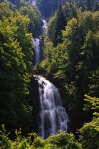 Giessbach Falls in the Bernese Oberland near Brienz at Lake Brienz.